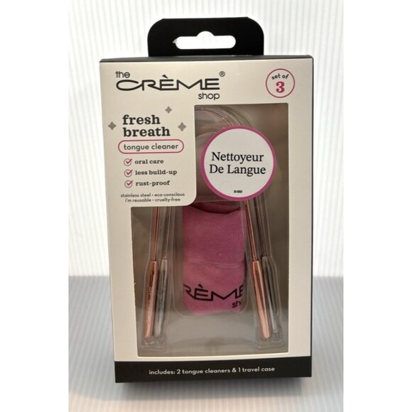 The Crème Shop Fresh Breath Tongue Cleaners Set of 3 Oral Care Tools NEW - Picture 1 of 6
